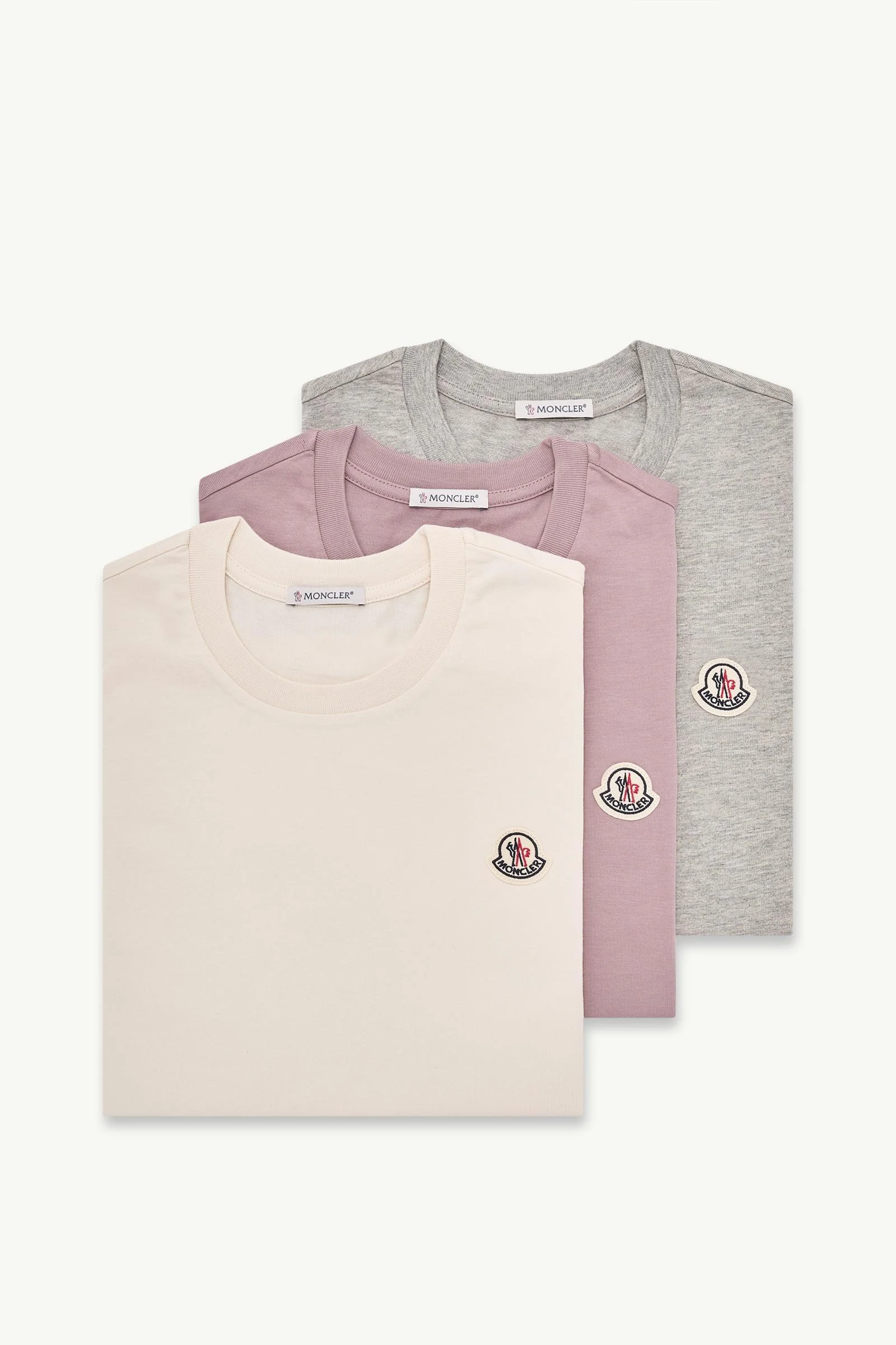 Logo Patch Cotton T-Shirt (Pack of Three) - 1