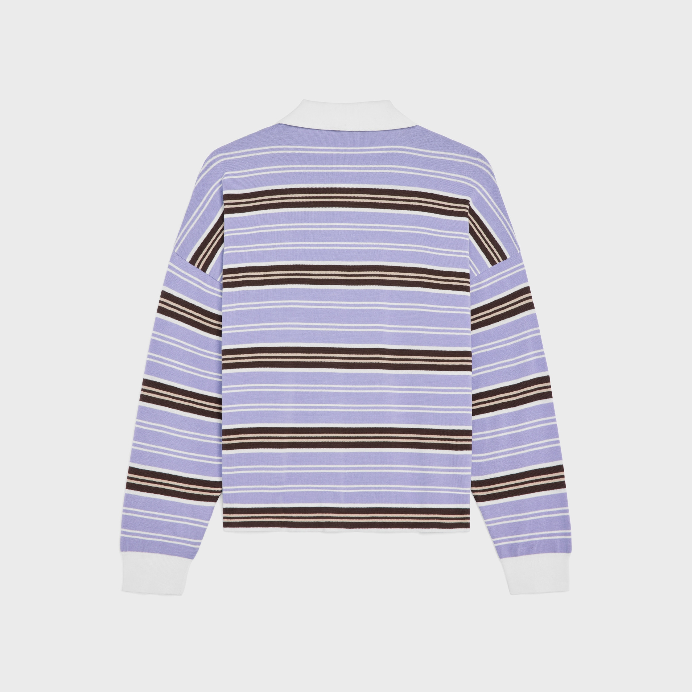 polo sweater IN striped cotton - 2