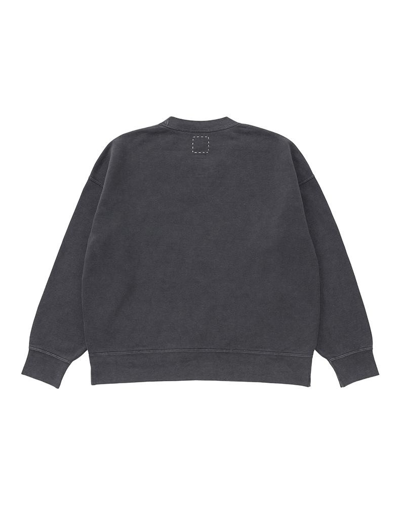 visvim JUMBO SB SWEAT L/S DMGD BLACK outlook