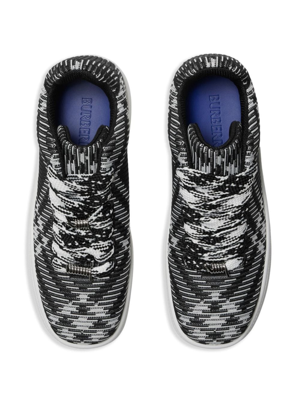 Box plaid-check sneakers - 5