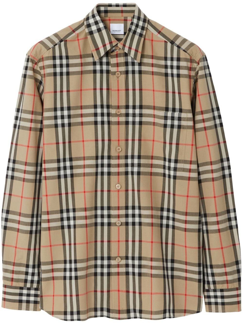 Vintage Check-pattern cotton shirt - 1
