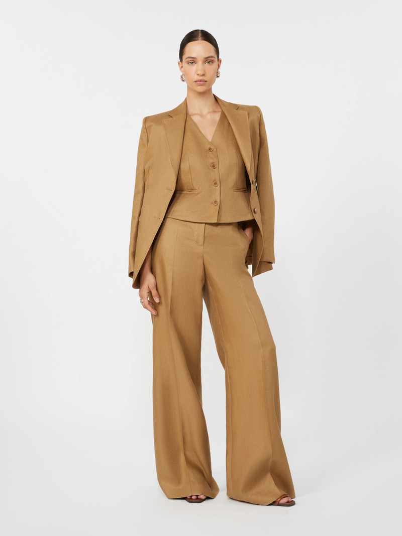 Max Mara VOLONTA Pure linen blazer - SAND outlook