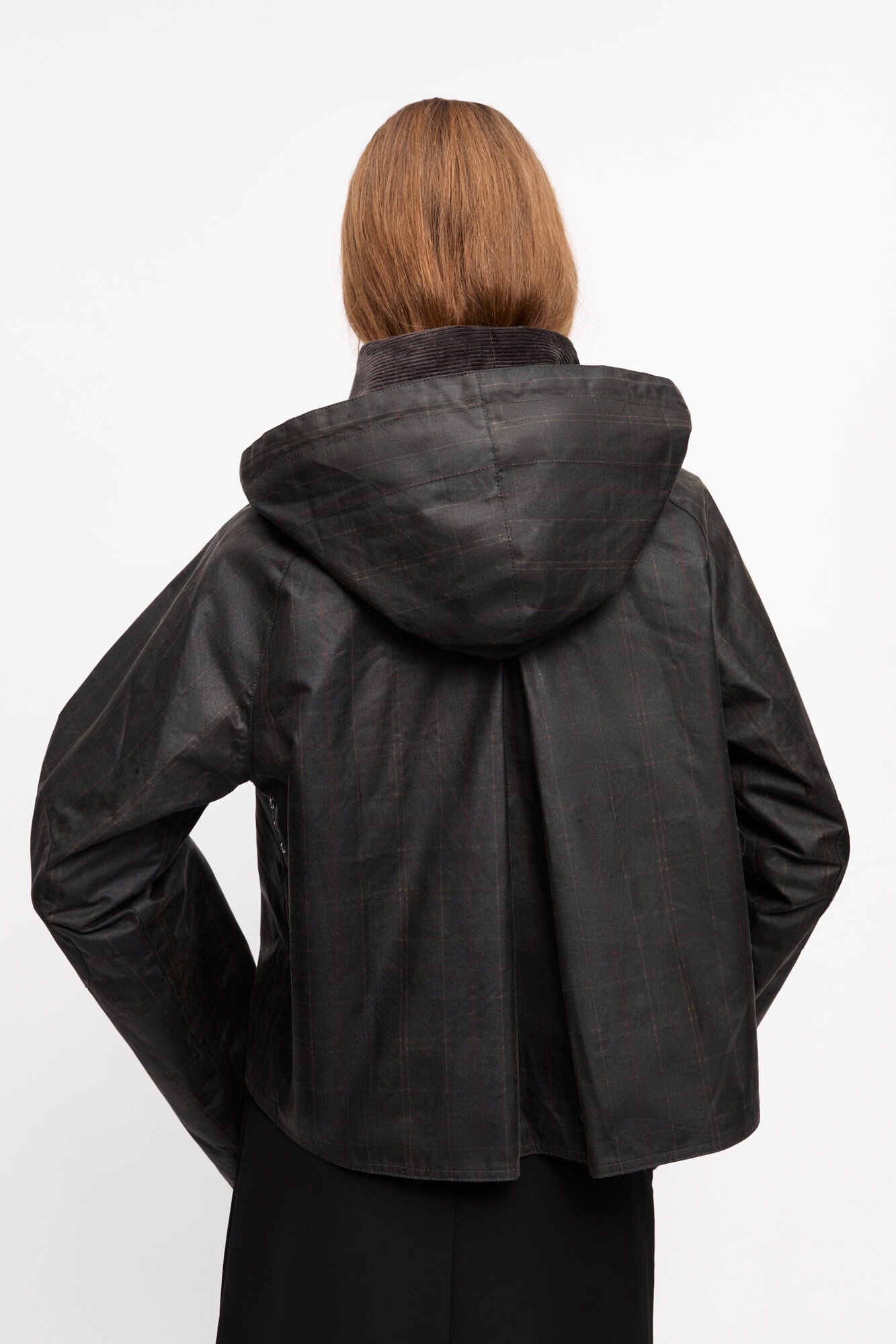 GANNI X BARBOUR TARTAN WAXED ANORAK - 3
