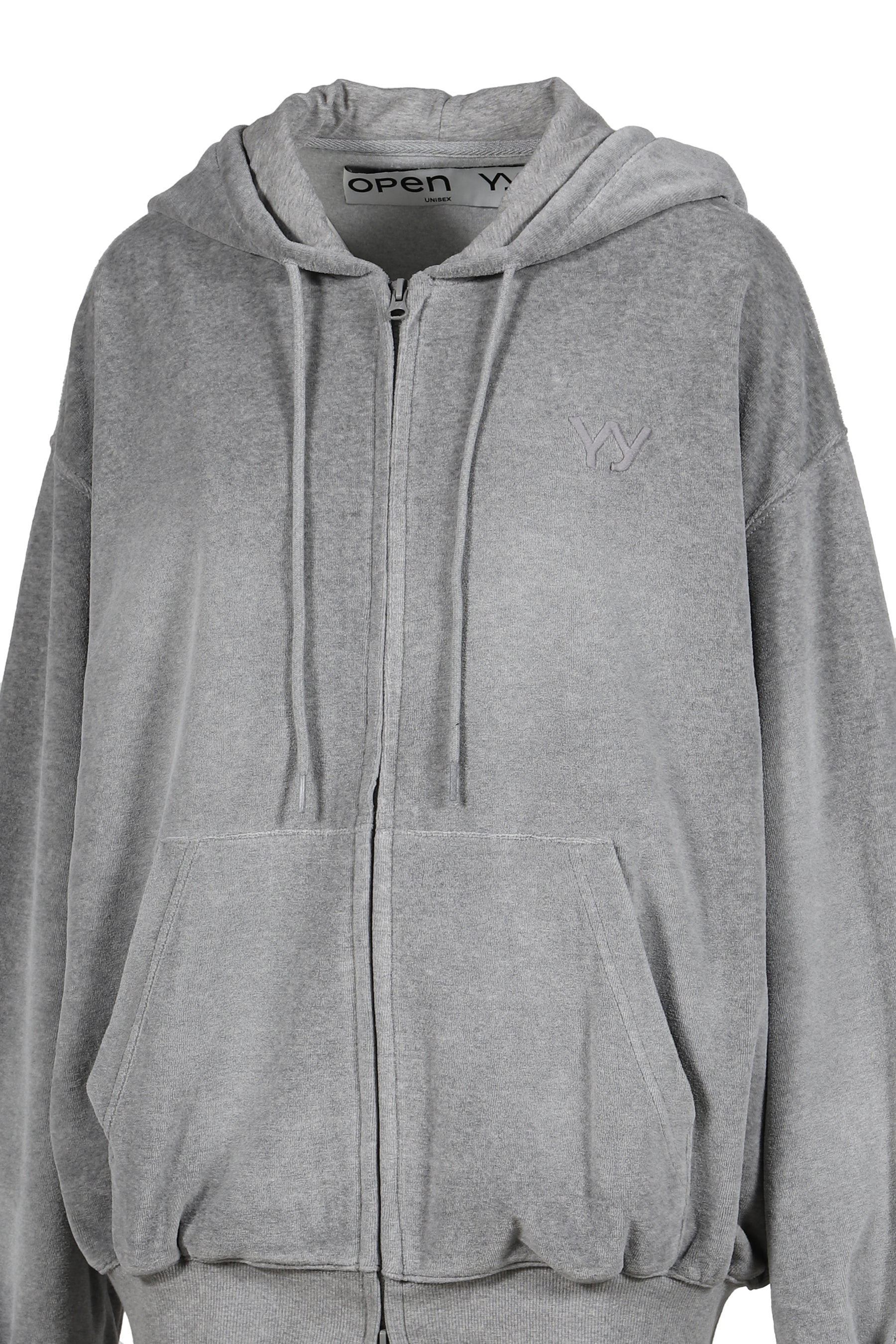 VELOUR BOX HOODIE / GRY - 9