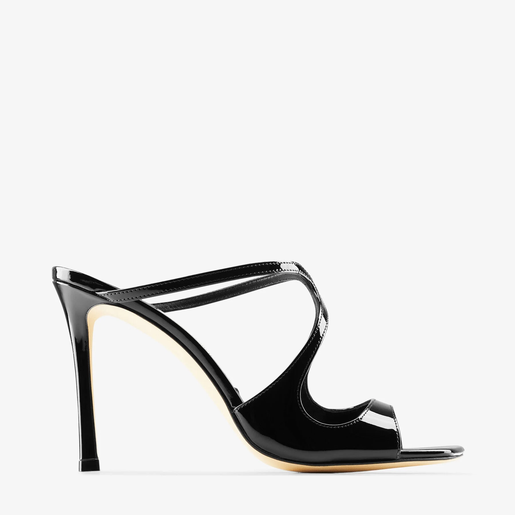 Anise 95
Black Patent Leather Mules - 1