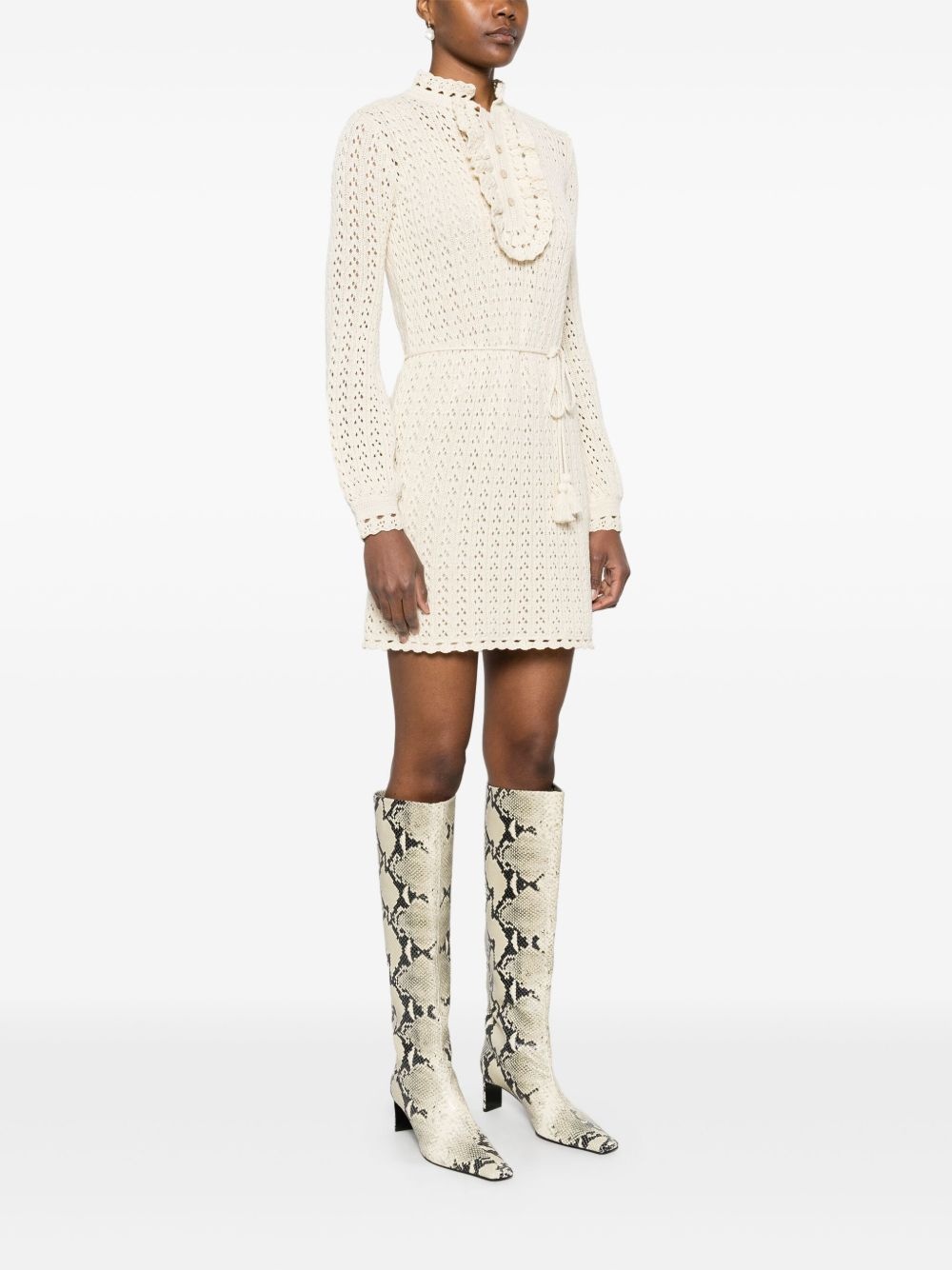 knitted mini dress - 3