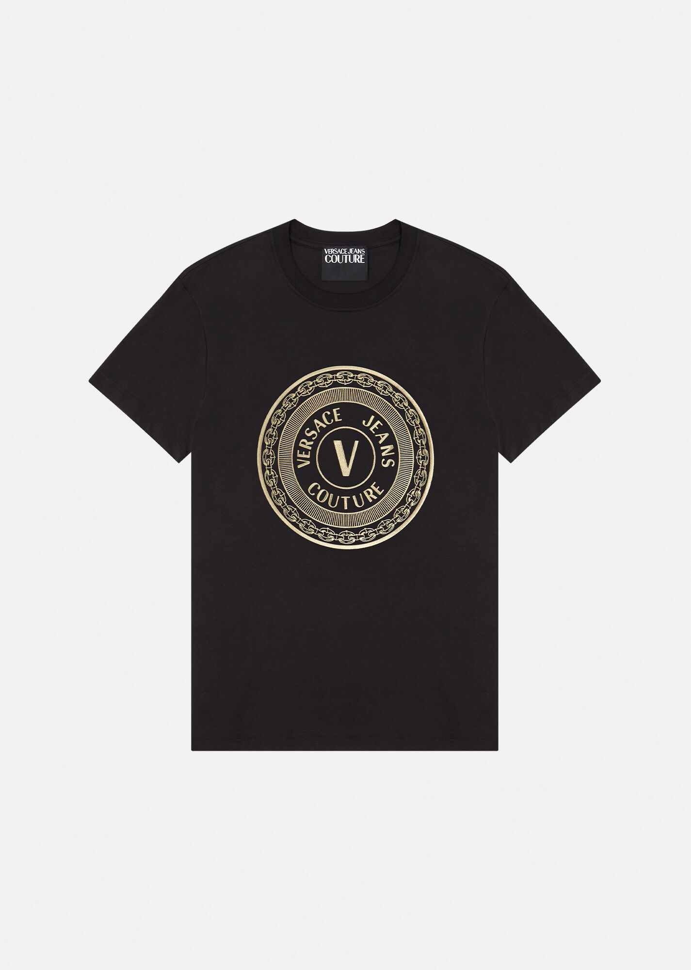 V-Emblem Embroidered T-Shirt - 1