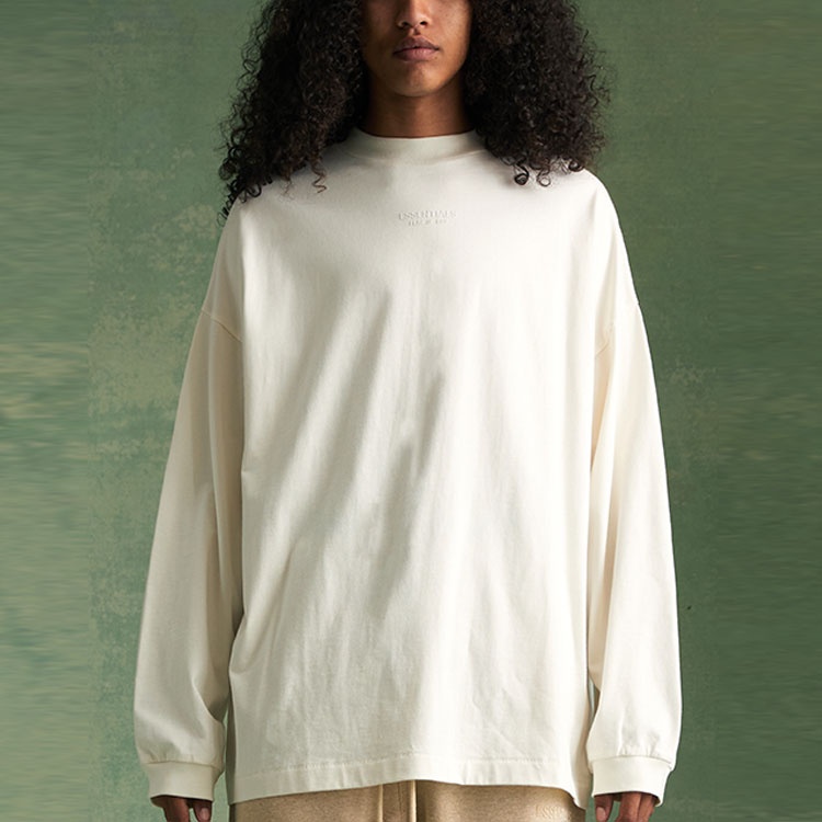 Fear of God Essentials FW23 Long Sleeve Tee 'Cloud Dancer' 125BT232011F - 4