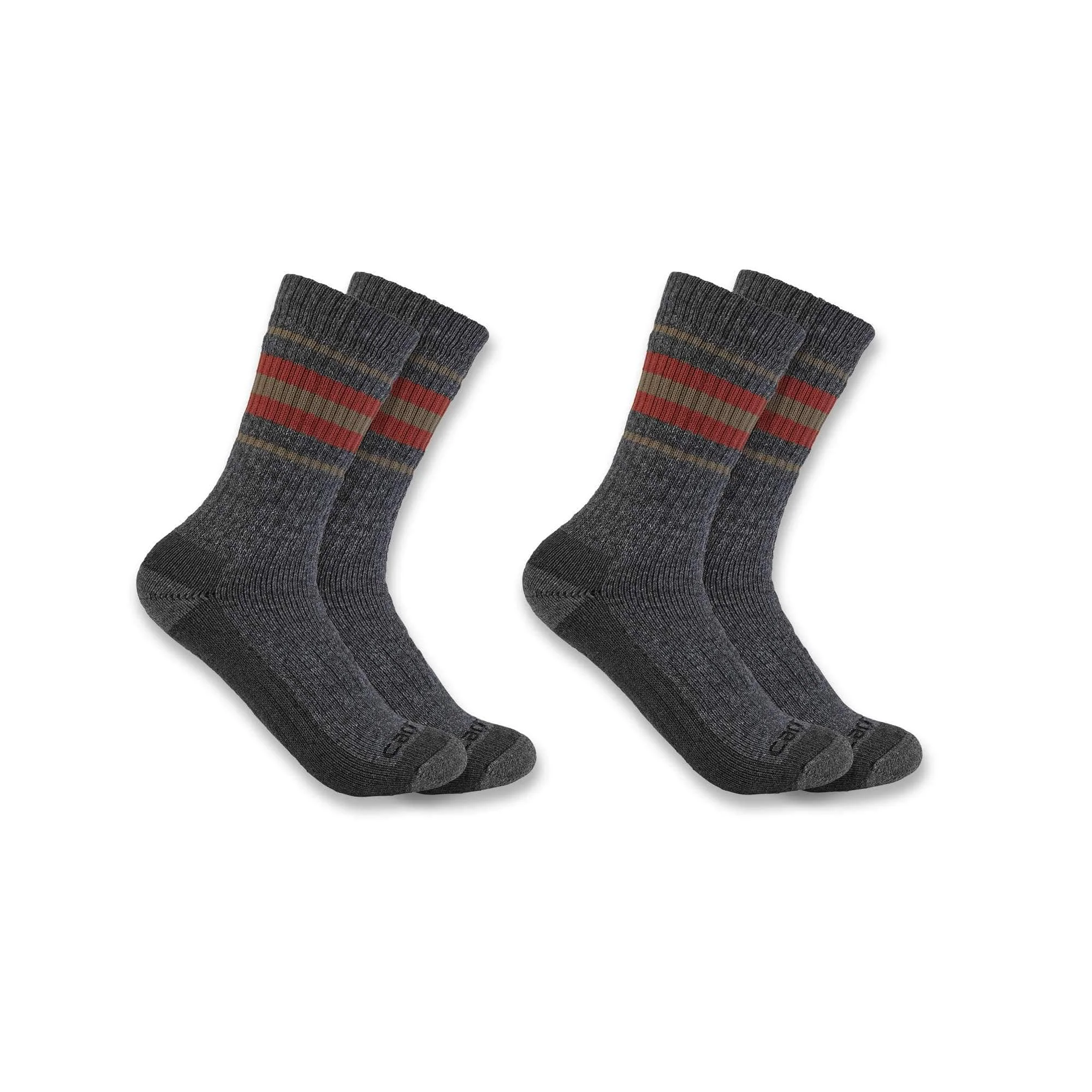 Women's Heavyweight Synthetic-Wool Blend Crew Sock 2-Pack - 1