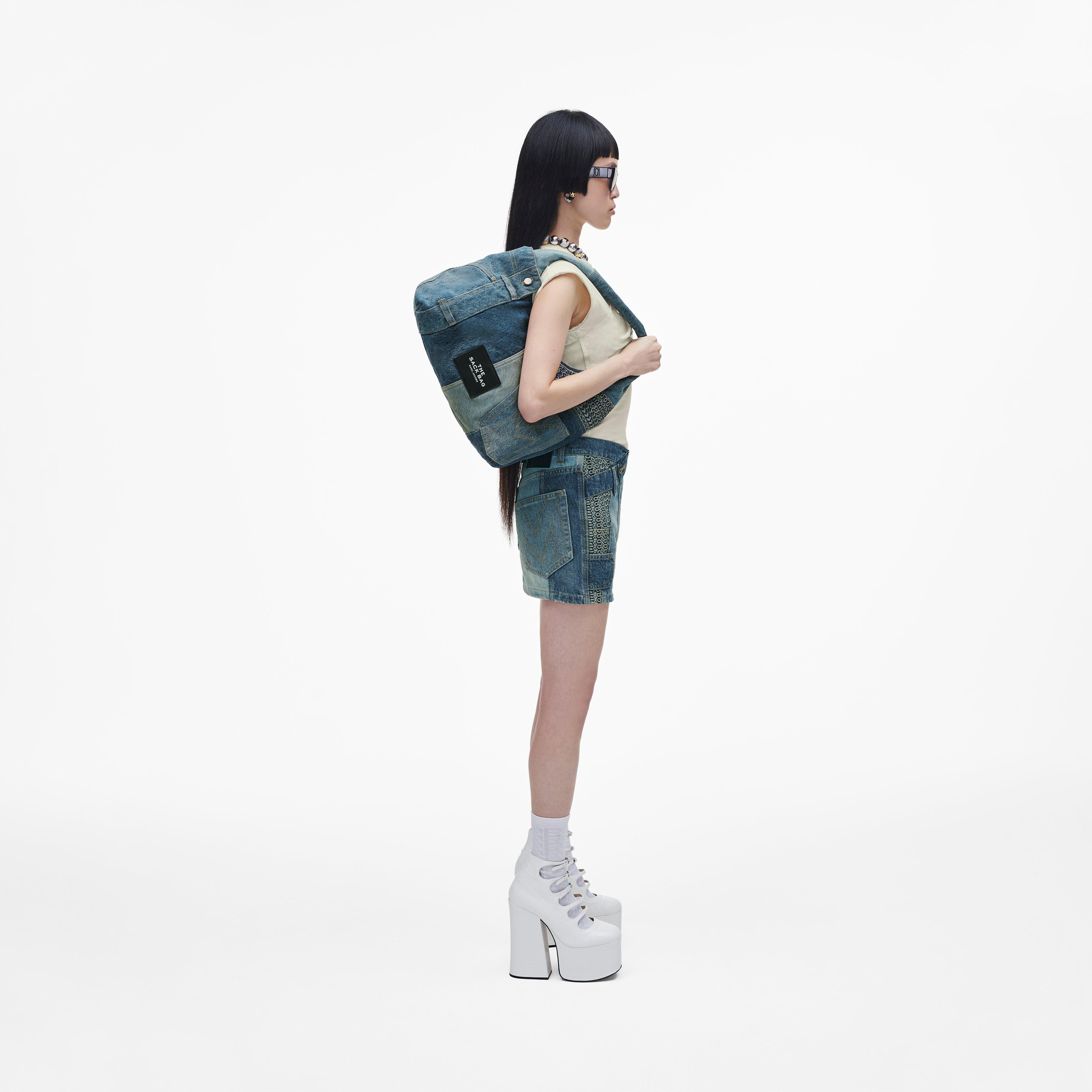 Marc Jacobs THE DECONSTRUCTED DENIM SACK BAG | REVERSIBLE