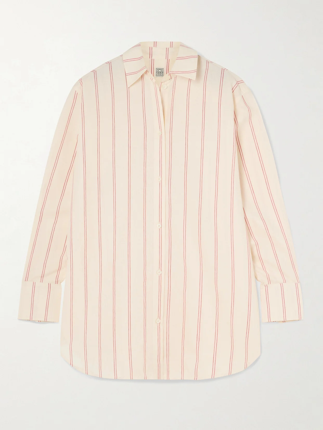 Striped Cotton And Silk-blend Shirt - 1