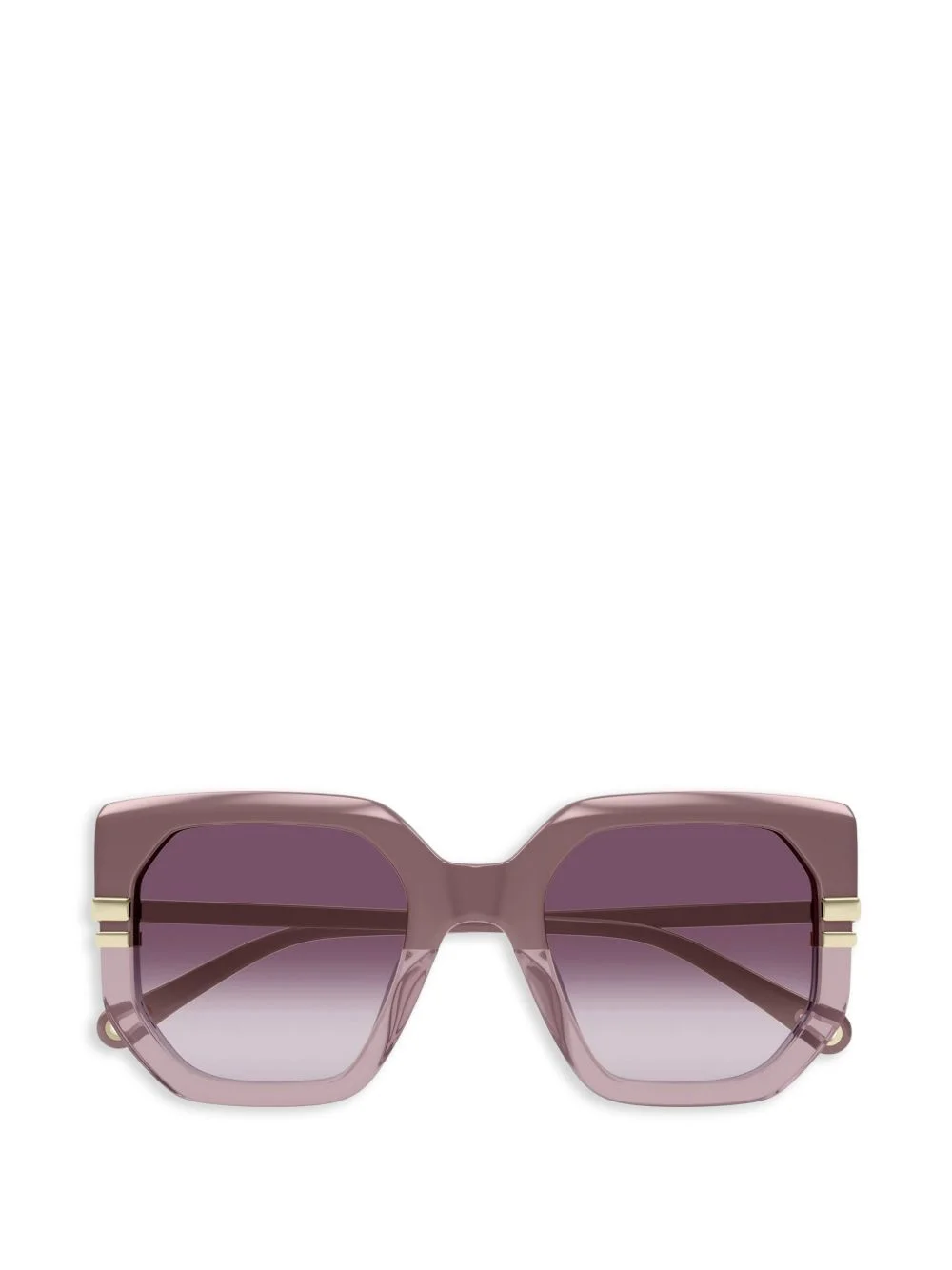 geometric frame sunglasses - 1