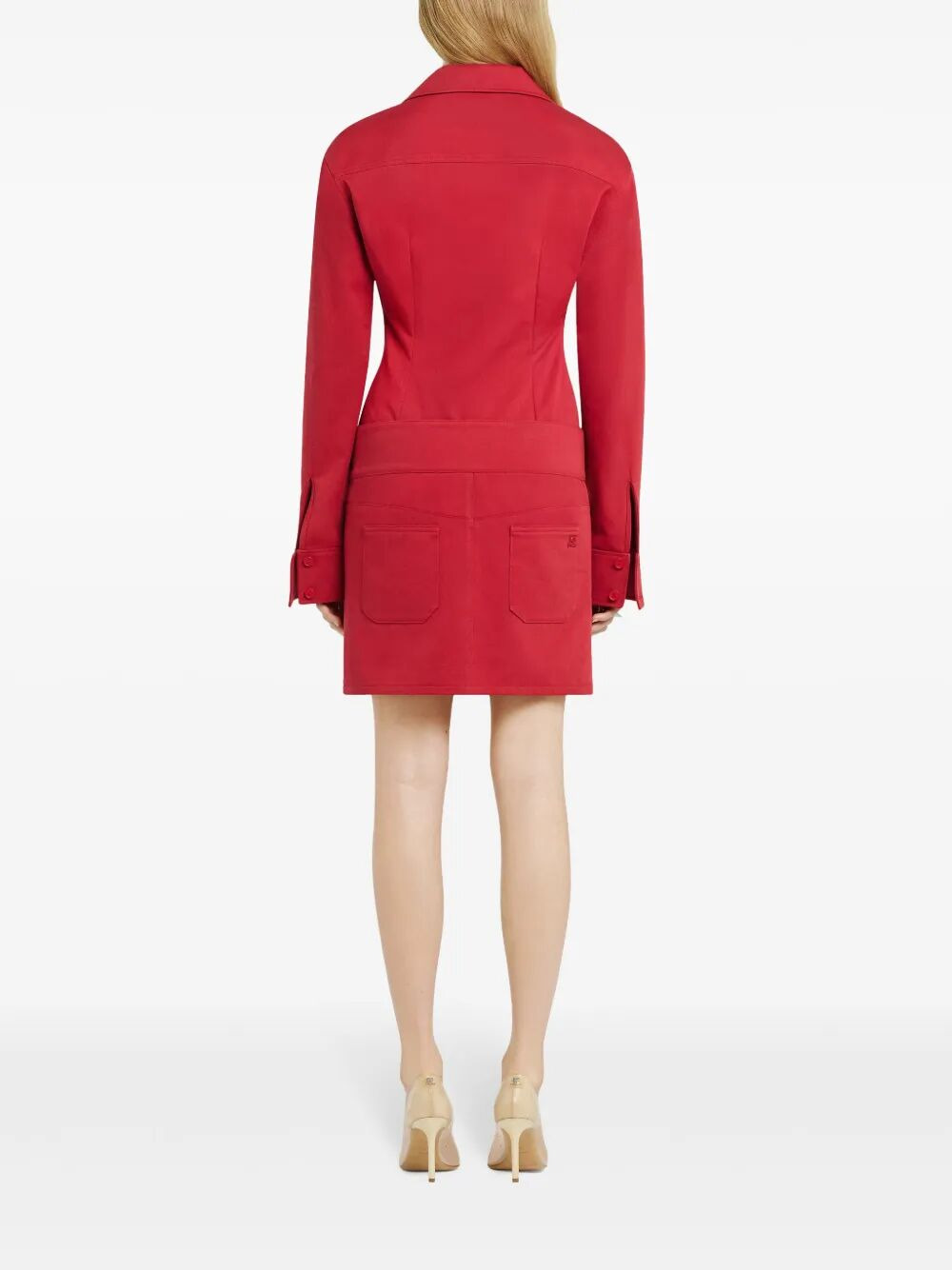 Courreges Women Mini Skirt Belted Polycotton - 3