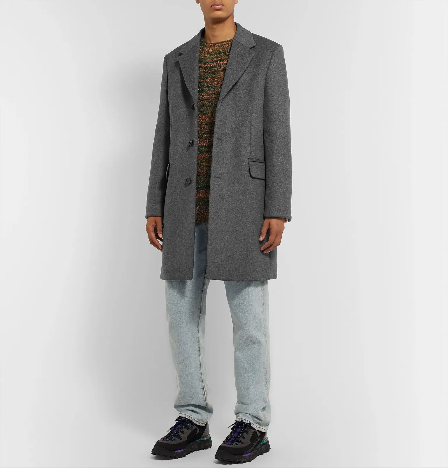 Gavin Mélange Wool-Blend Overcoat - 2