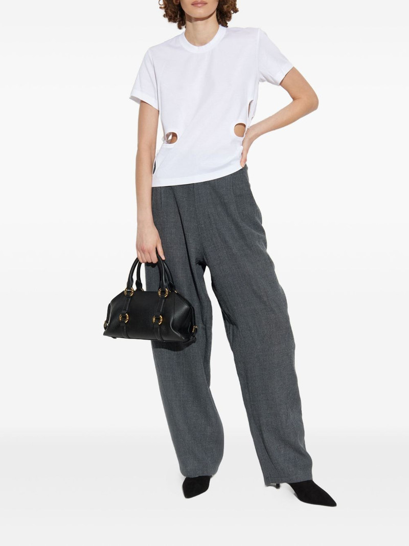 Noir Kei Ninomiya floral cut-out T-shirt outlook