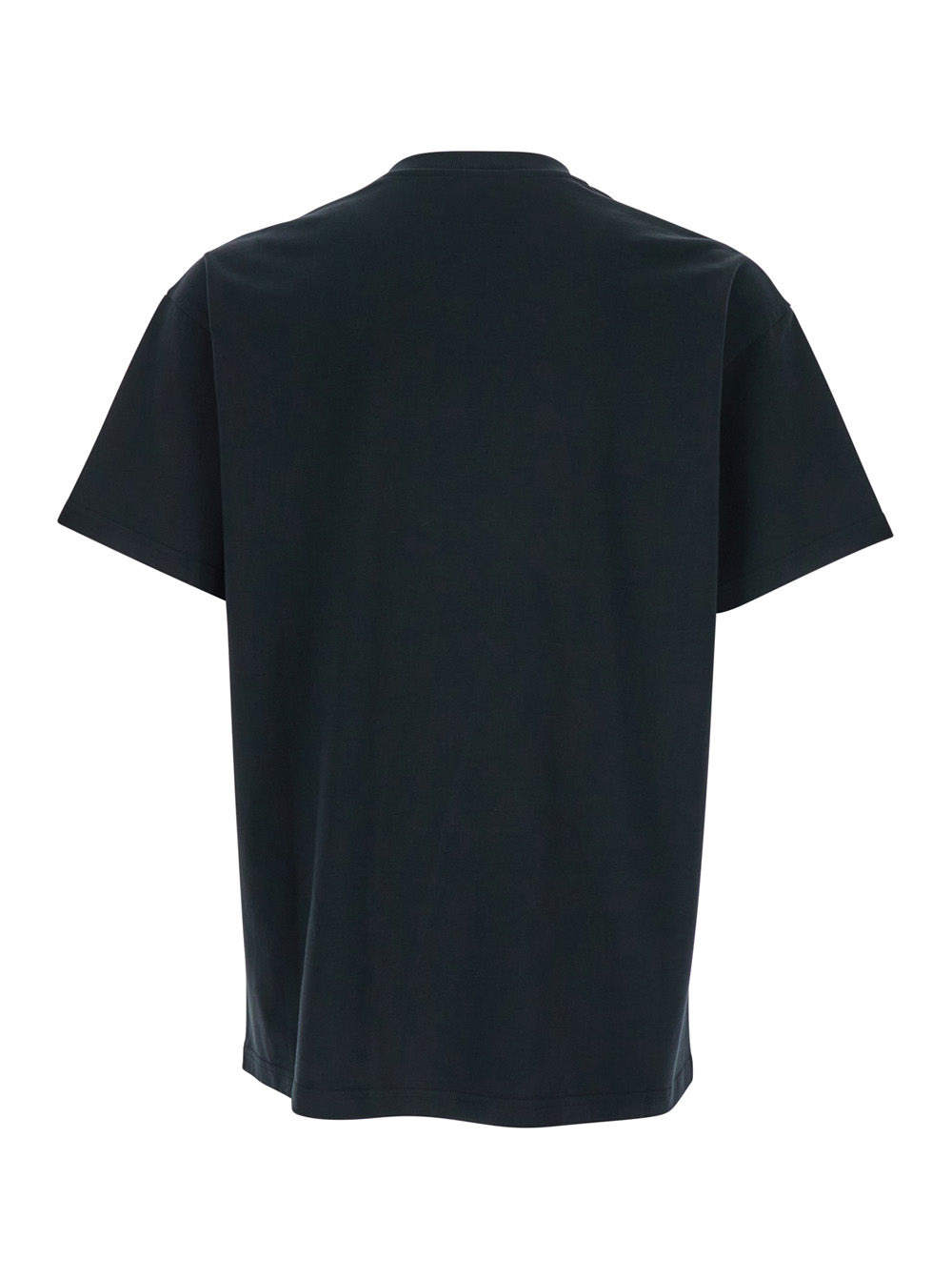 Givenchy Men Black Crewneck T-Shirt With Logo Patch On The Front In Cotton Man - 2