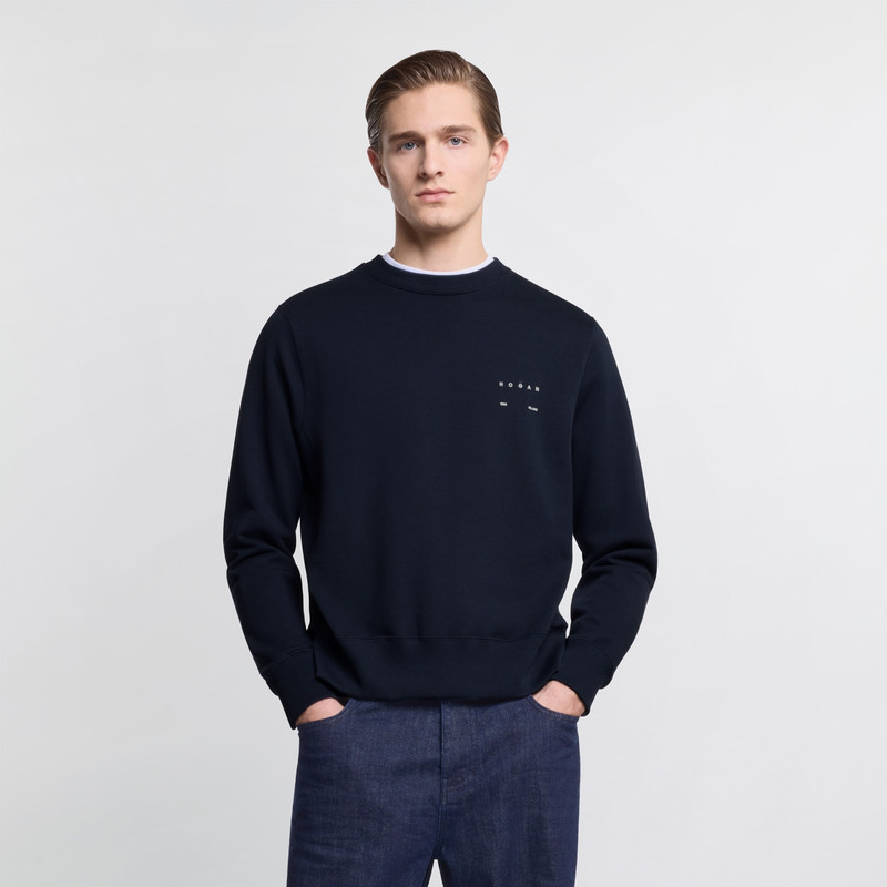 Round-neck sweatshirt in cotton 3