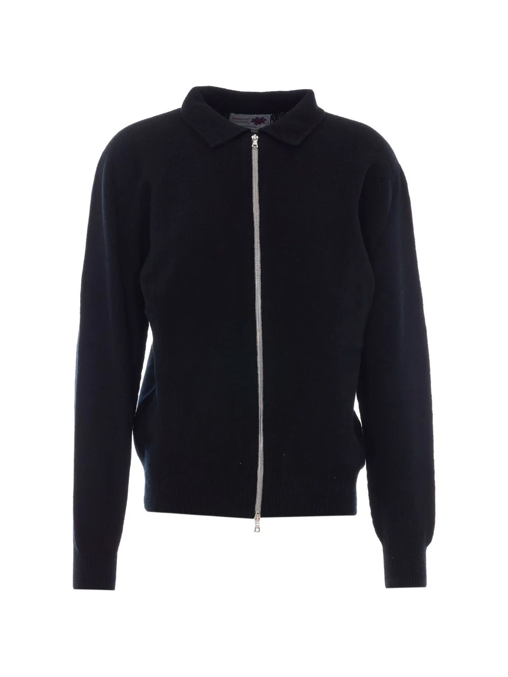 long-sleeve zip-fastening cardigan - 1
