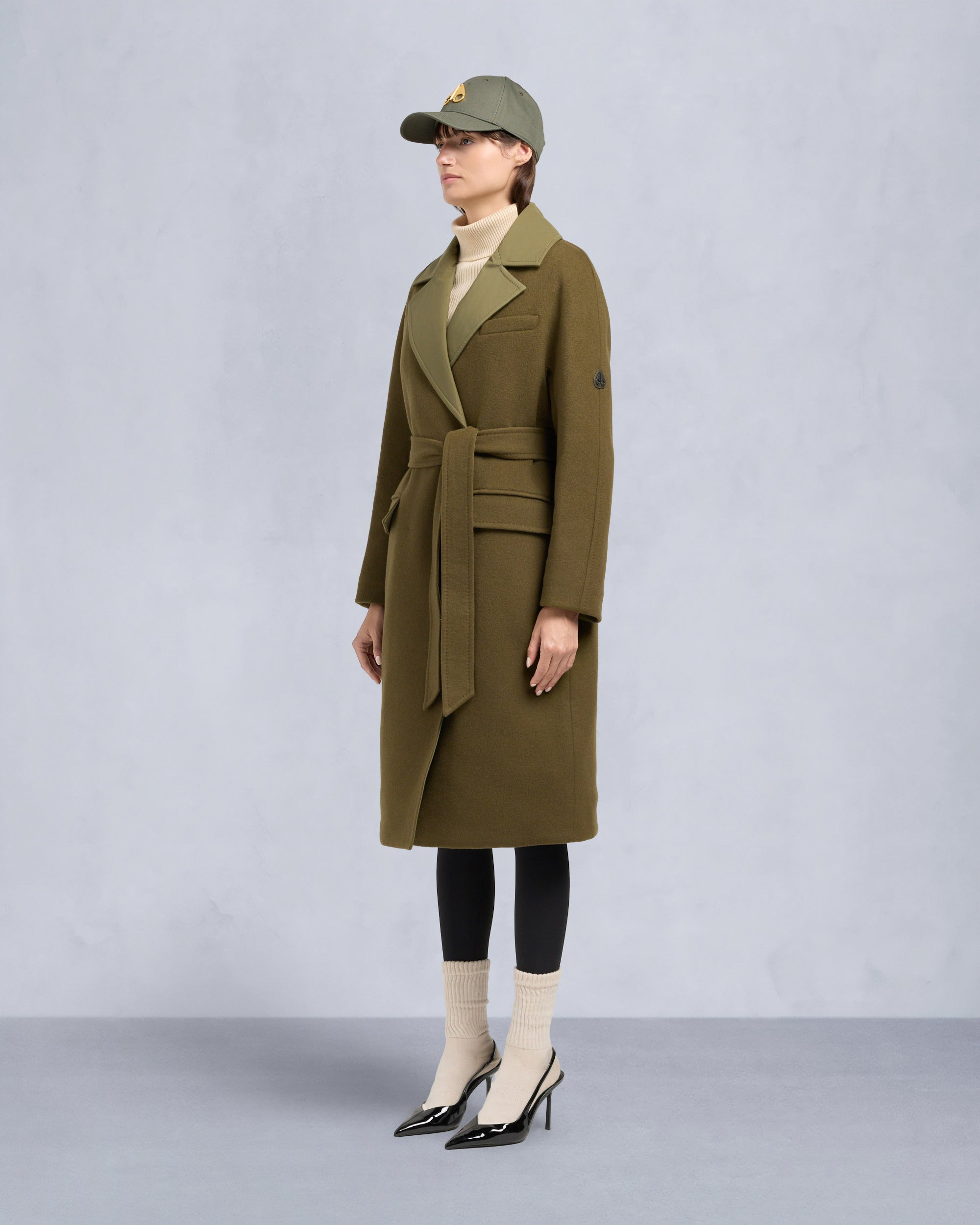 LAFLEUR WOOL LONG WRAP COAT - 2