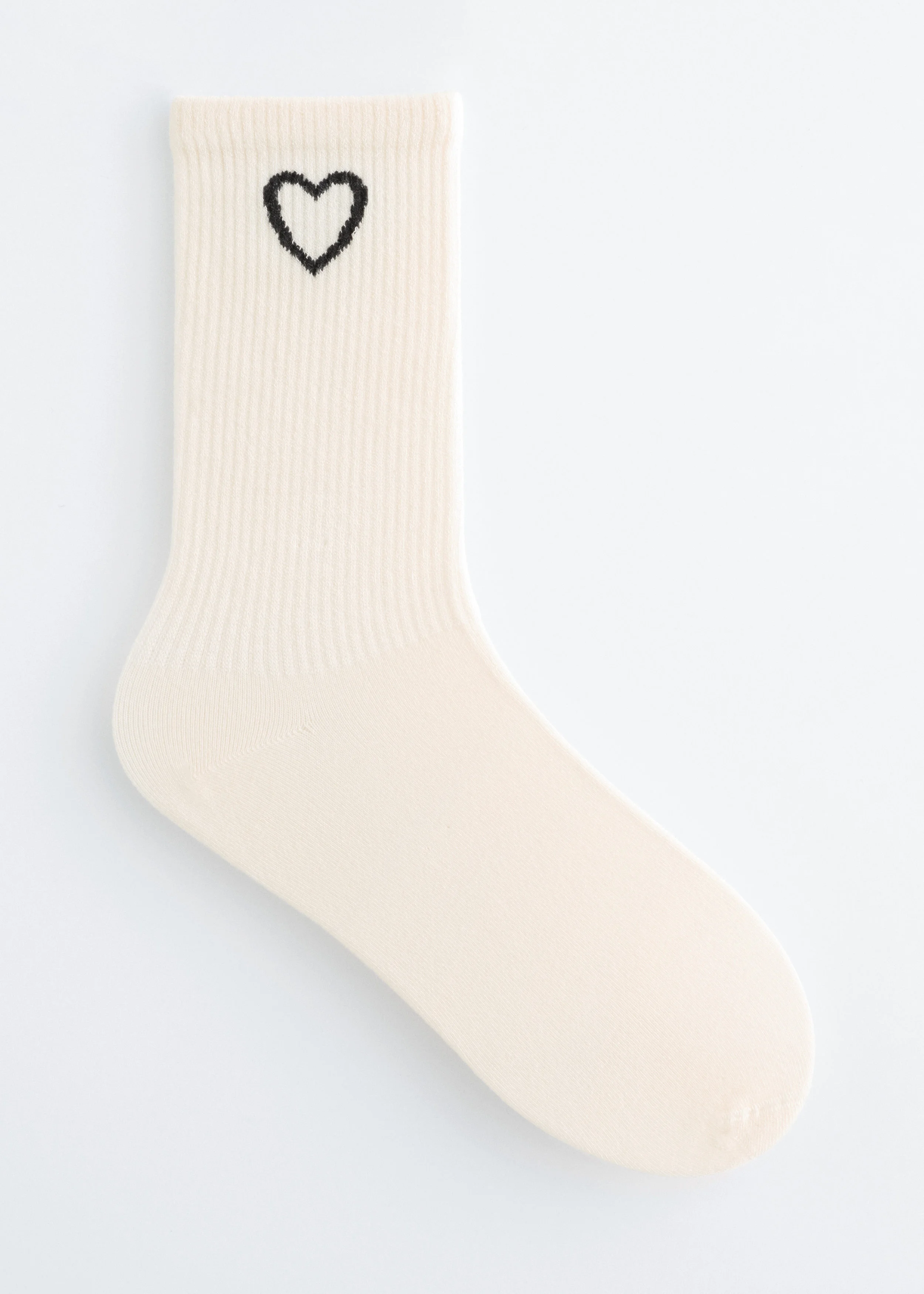 Rib-Knit Socks - 1