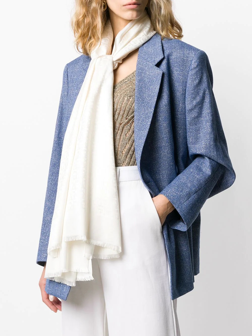 jacquard Gancini shawl - 2