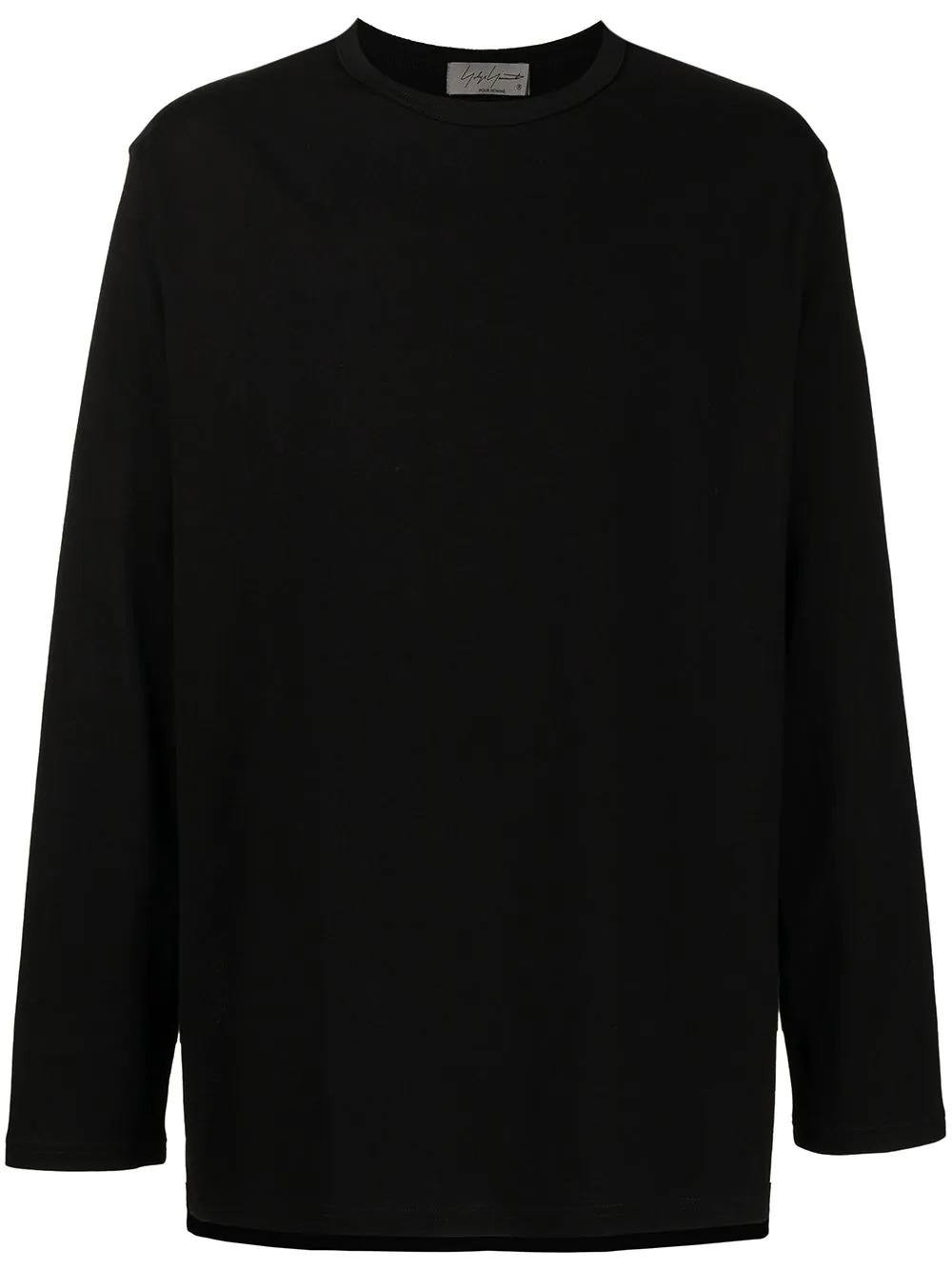 round-neck long-sleeve T-shirt - 1