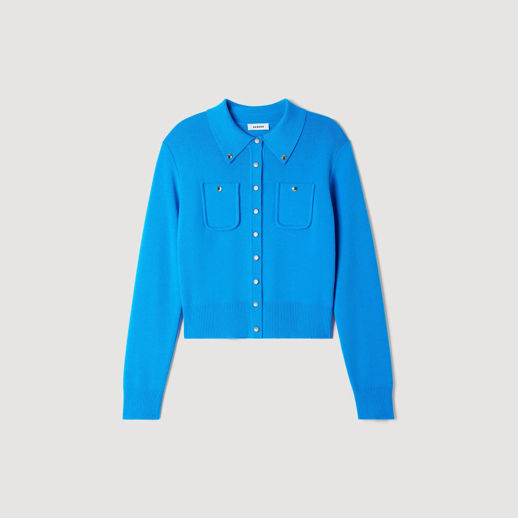 CARDIGAN WITH METAL BUTTONS - 1