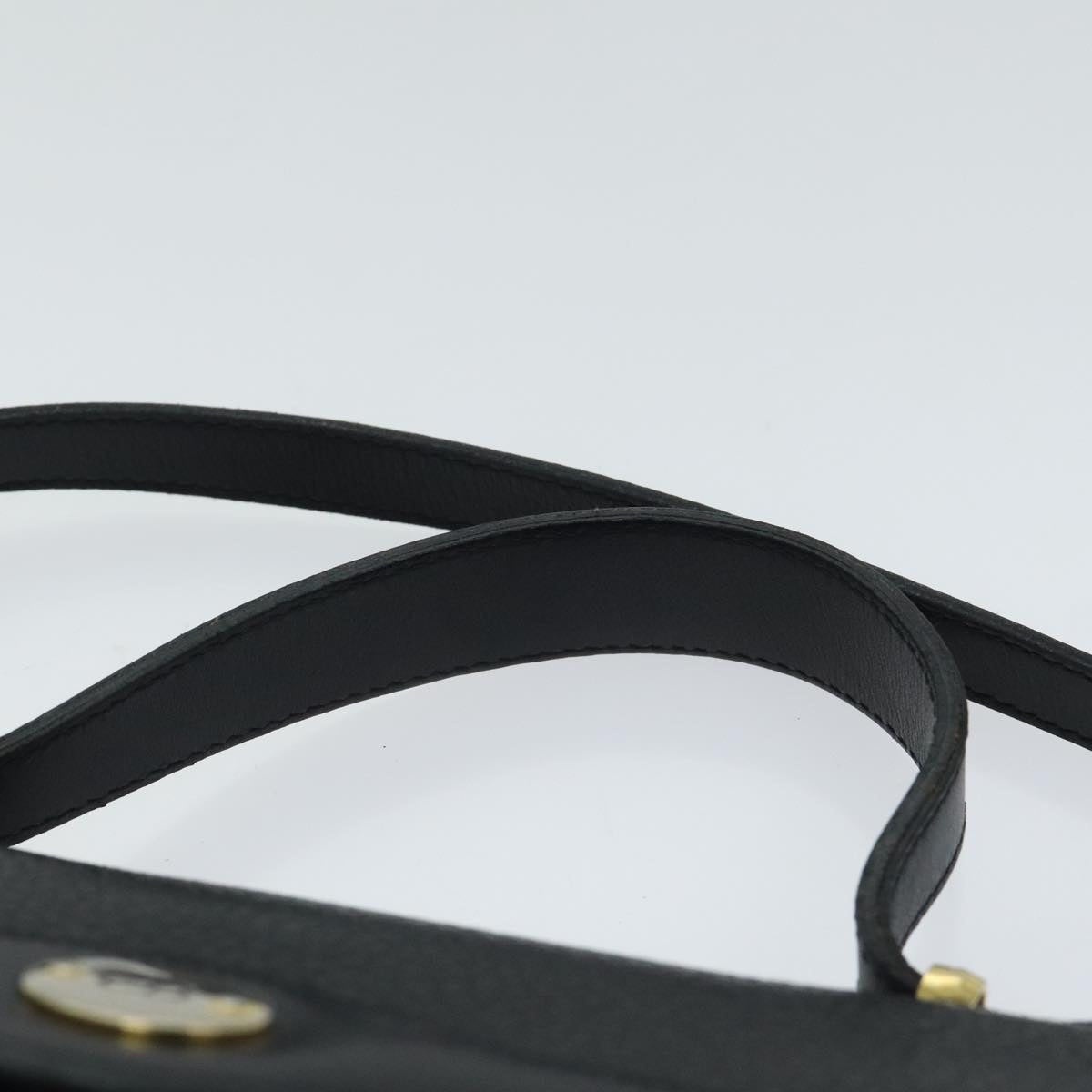DIOR Hand Bag Leather Black Gold - 14