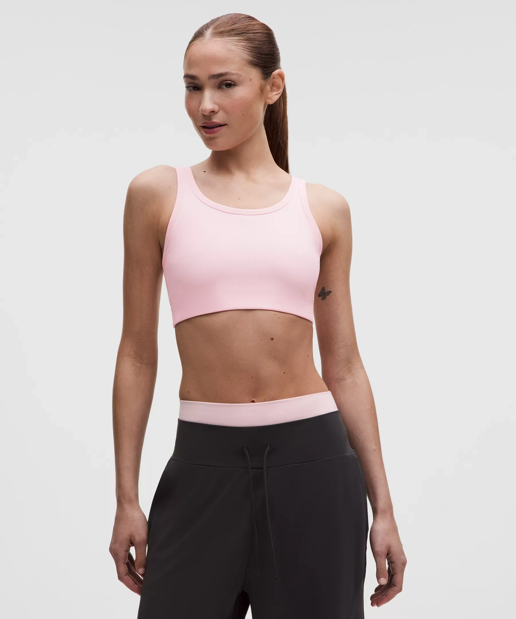 Nulu Ribbed Scoop-Neck Bra *Light Support, B/C Cup - 1