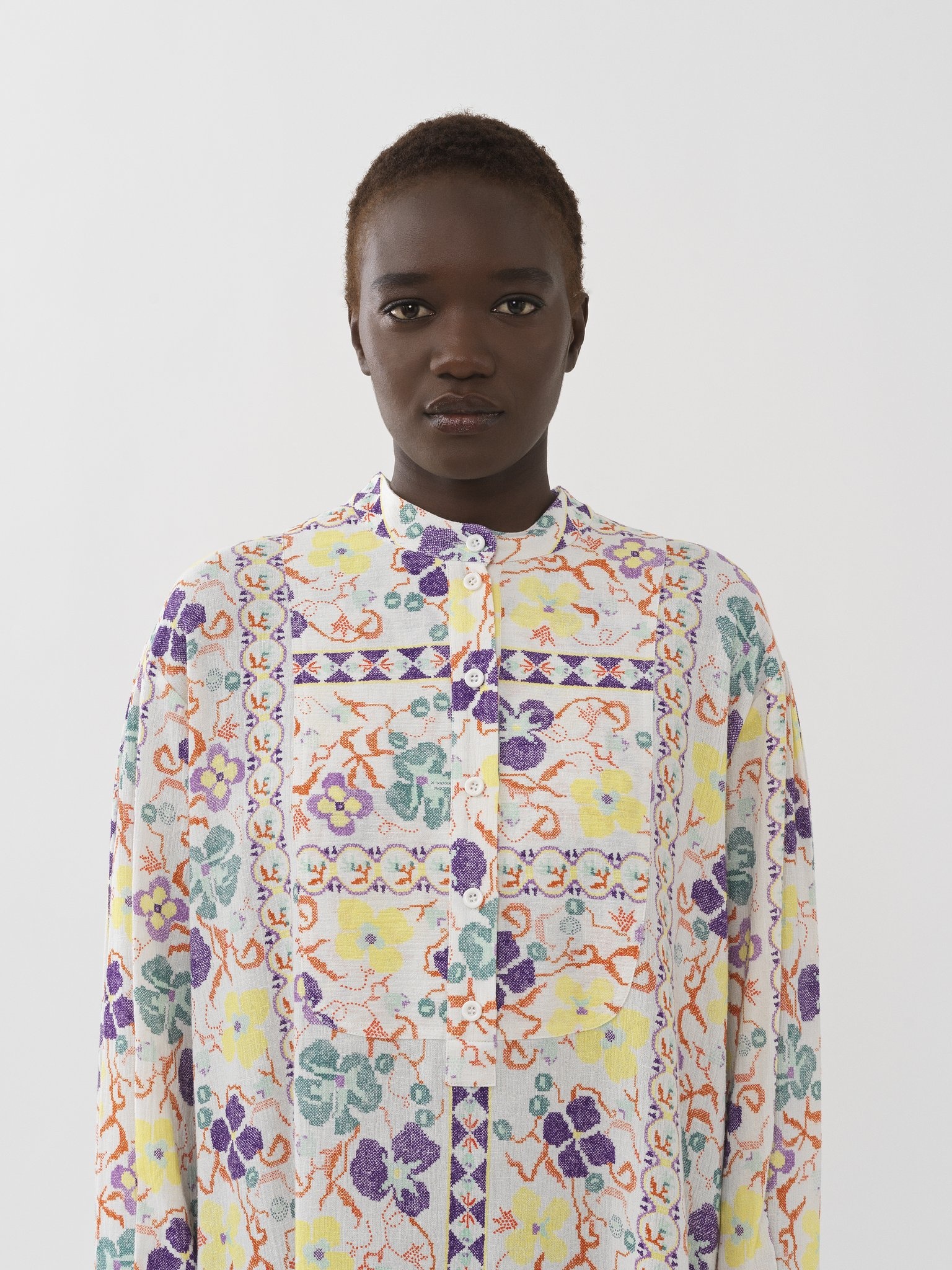 SHIRT DRESS WITH PRINT - 6