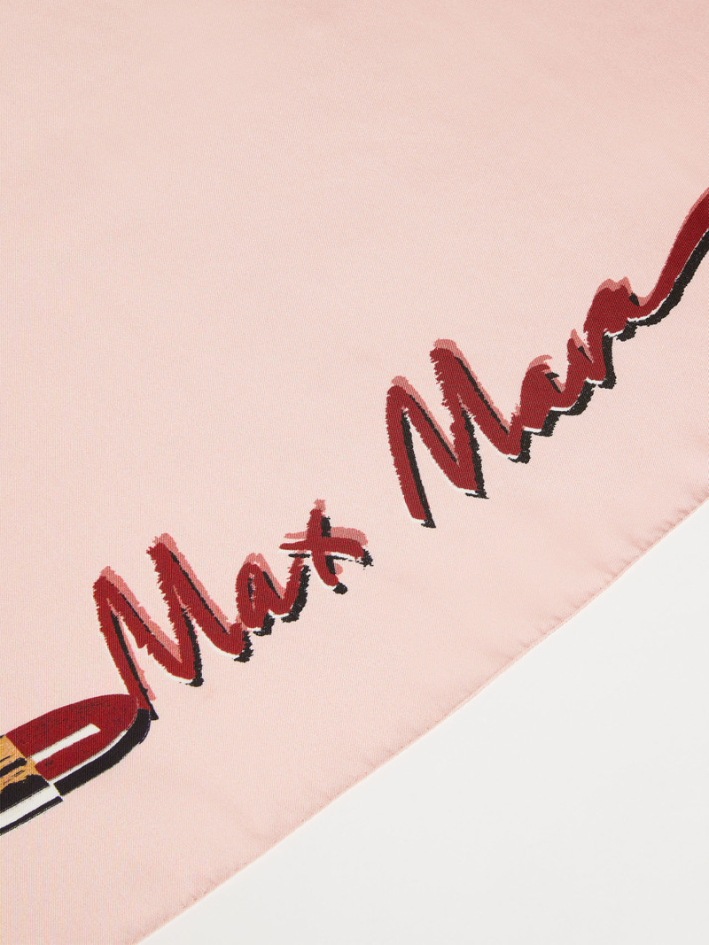 Max Mara CARRE90 Printed silk foulard outlook