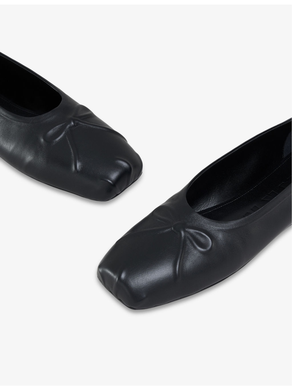 Dancer square-toe leather ballerina flats - 5