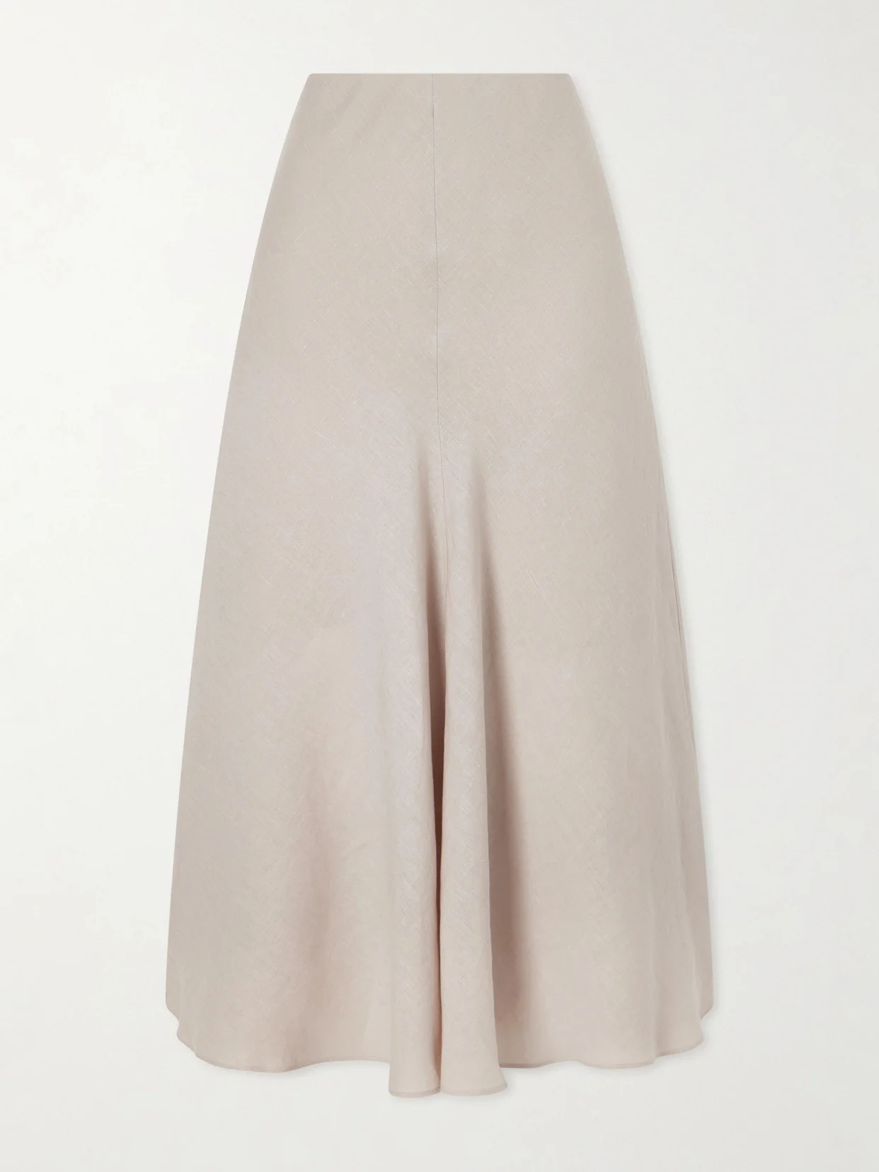 Linen Midi Skirt - 1