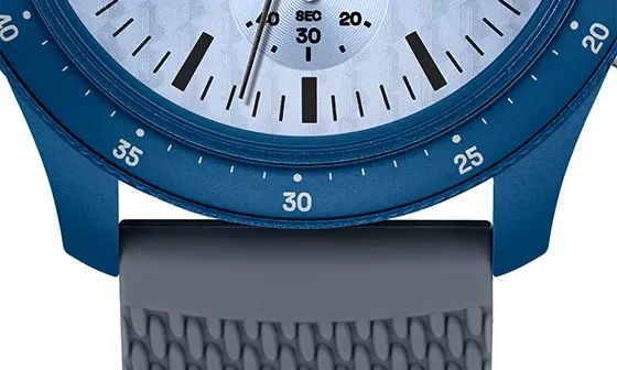Neoheritage Chronograph Silicone Strap Watch, 43mm - 6