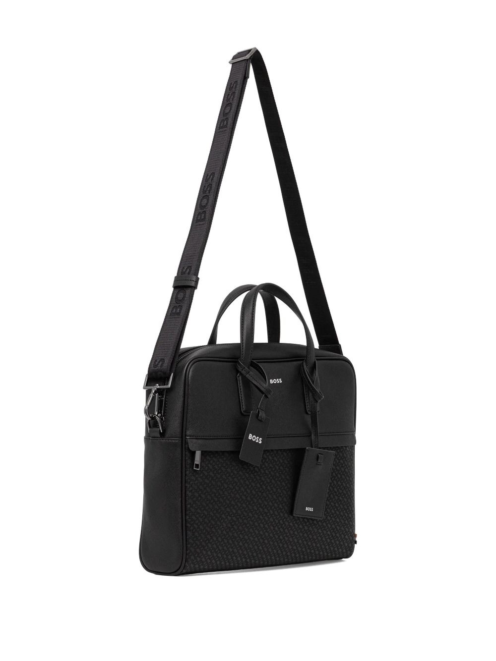 logo-plaque top-handle briefcase - 2