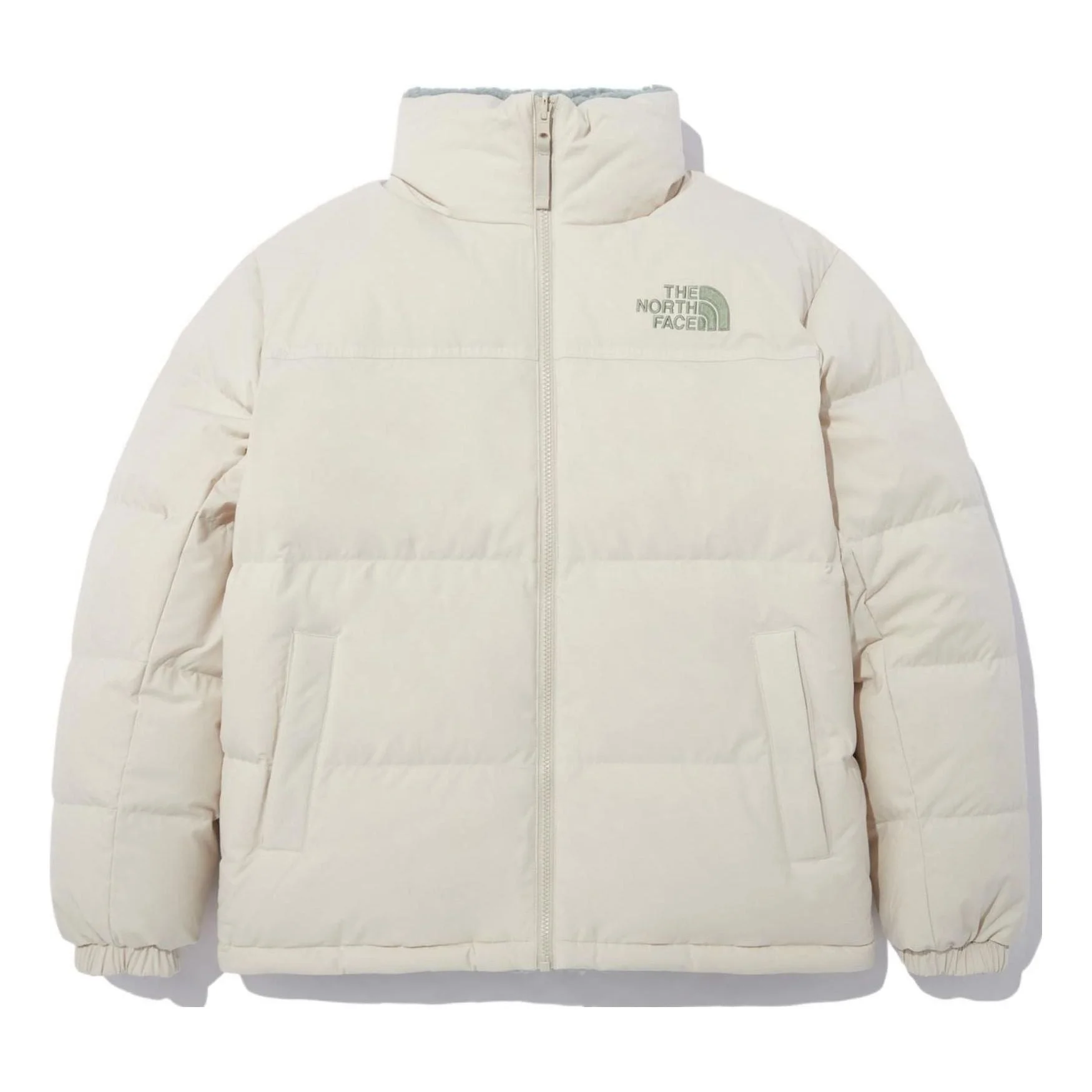 THE NORTH FACE Logo Winter Puffer Jacket 'Beige' NJ1DN77D - 1