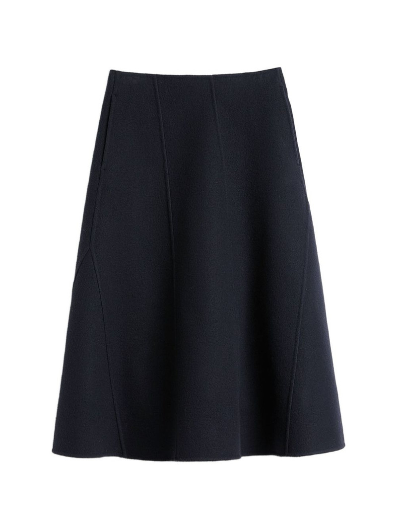 panelled A-line midi skirt 1