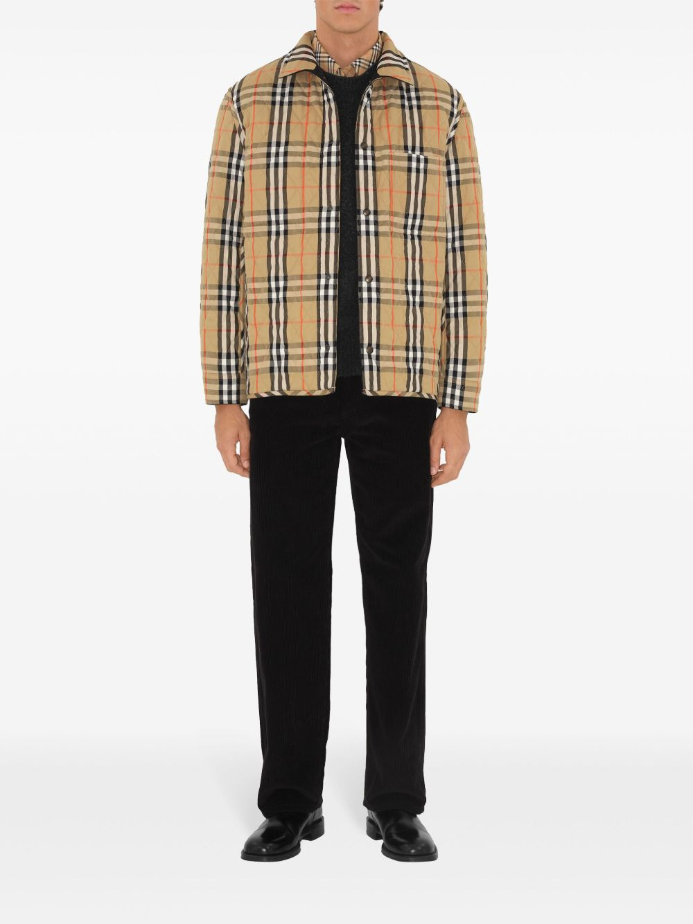 reversible quilted overshirt - 6
