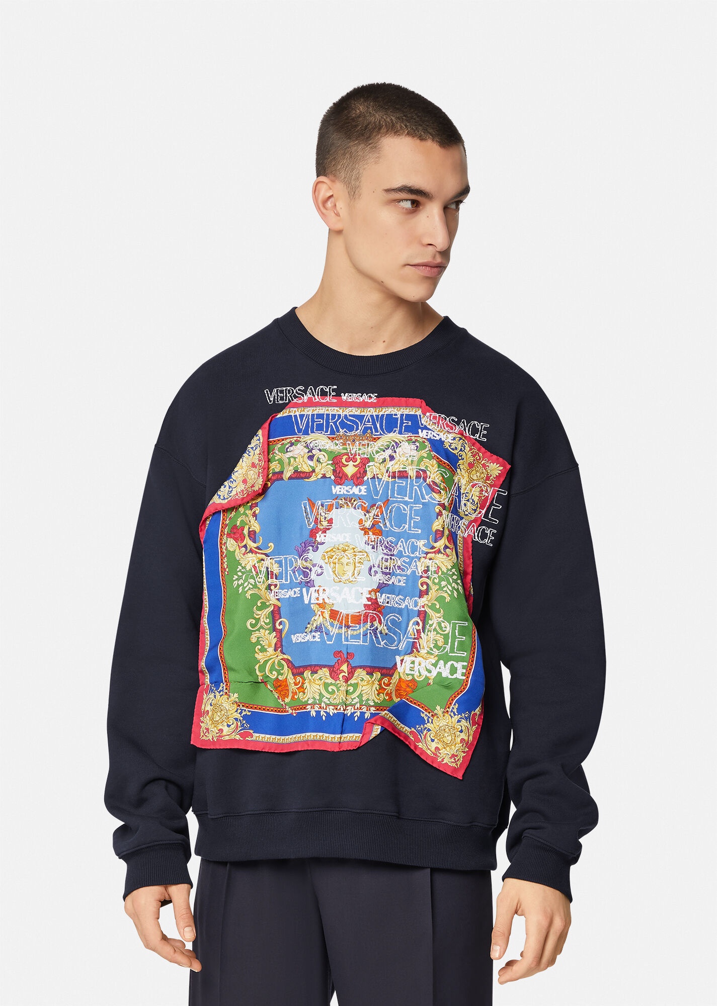 Medusa Renaissance Motif Sweatshirt - 2