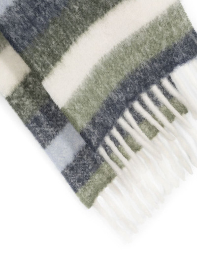 A.P.C. striped alpaca-wool-blend scarf outlook