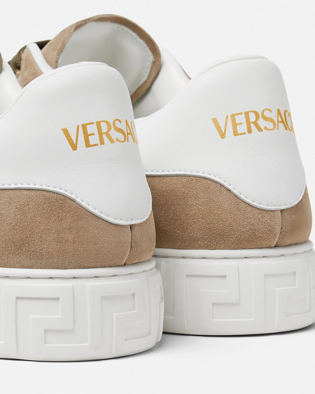Suede Greca Sneakers - 5