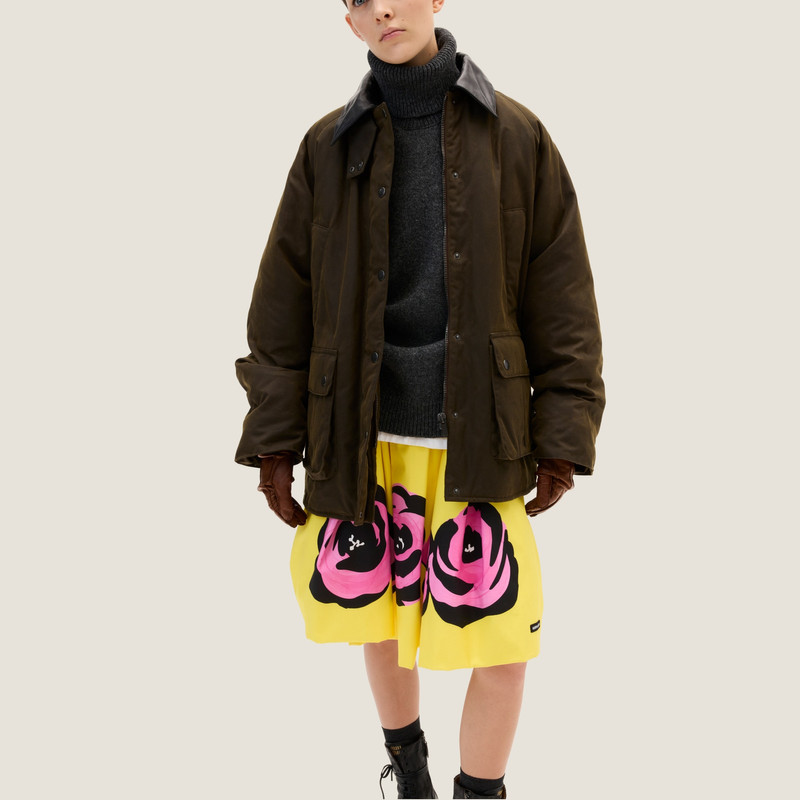 Waxed canvas blouson jacket 4