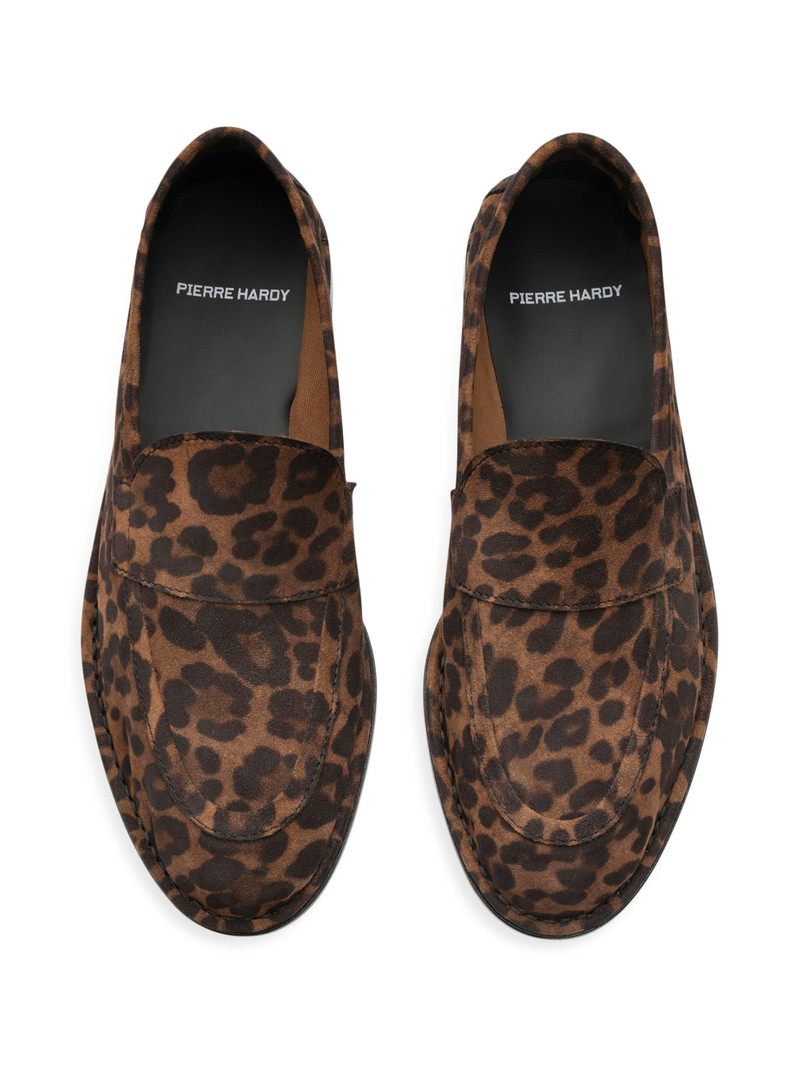 Women's Noto Leopard Print Suede Loafers - Printed Suede Kid Leopard 4