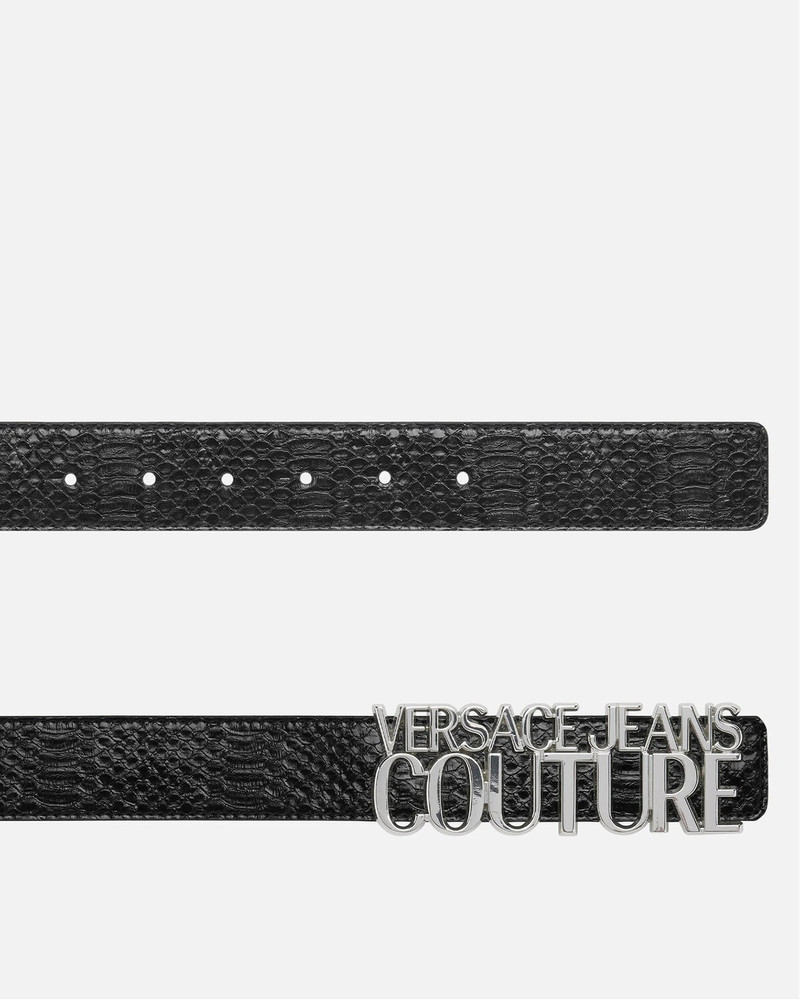VERSACE JEANS COUTURE Snakeskin-Effect Logo Belt outlook