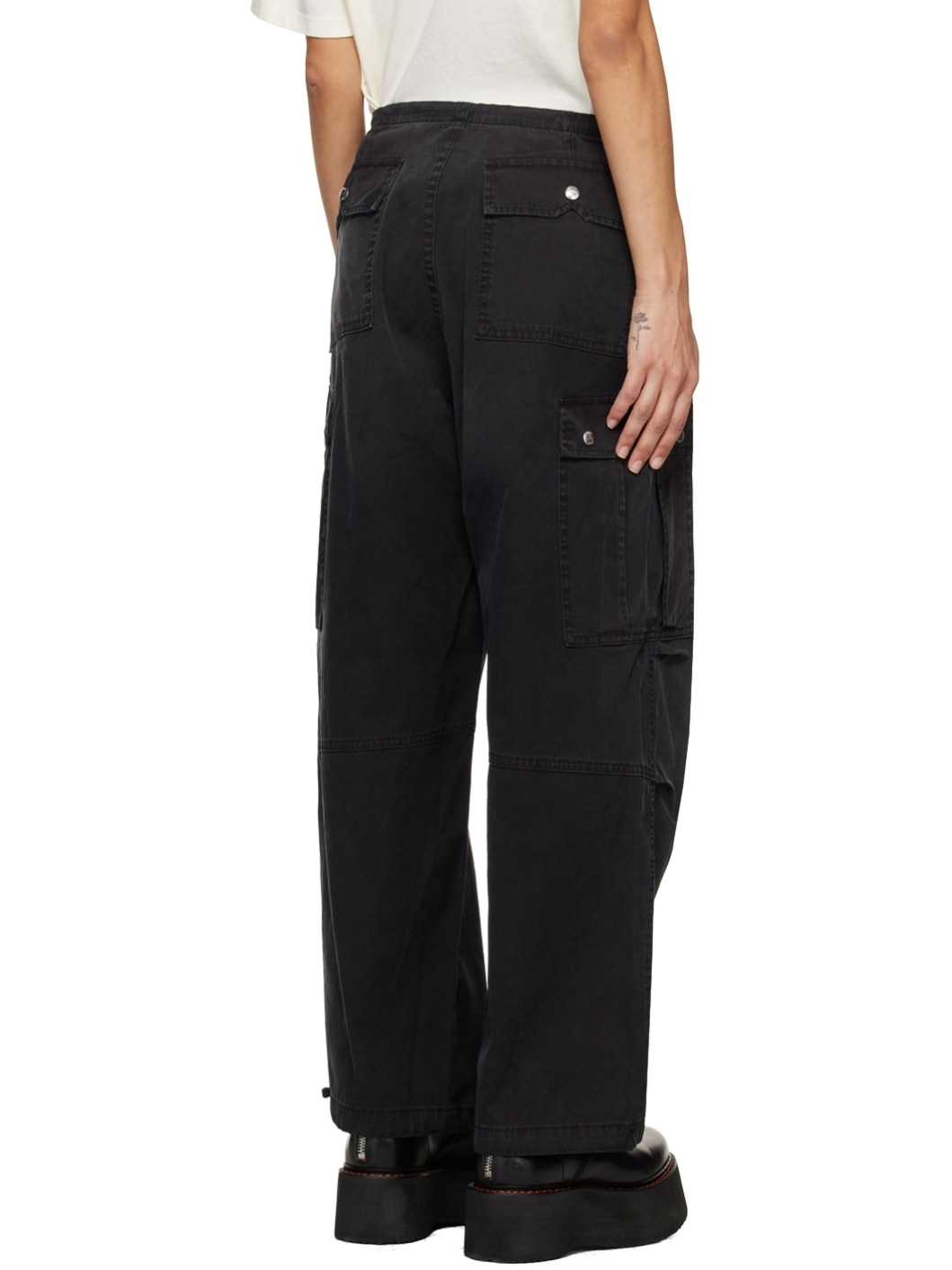 SSENSE Exclusive Black Parachute Trousers - 3