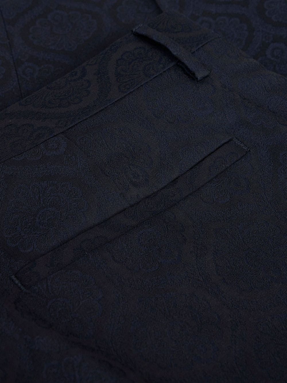 jacquard tapered-leg trousers - 4