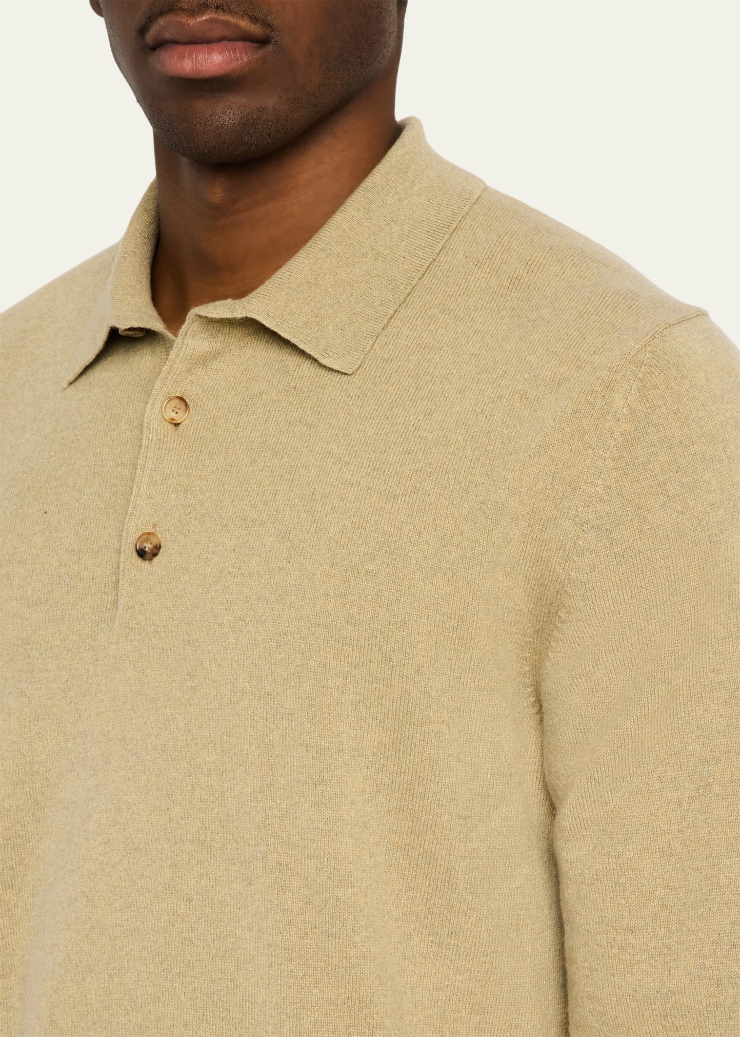 Men's Arona Baby Cashmere Polo Sweater - 5
