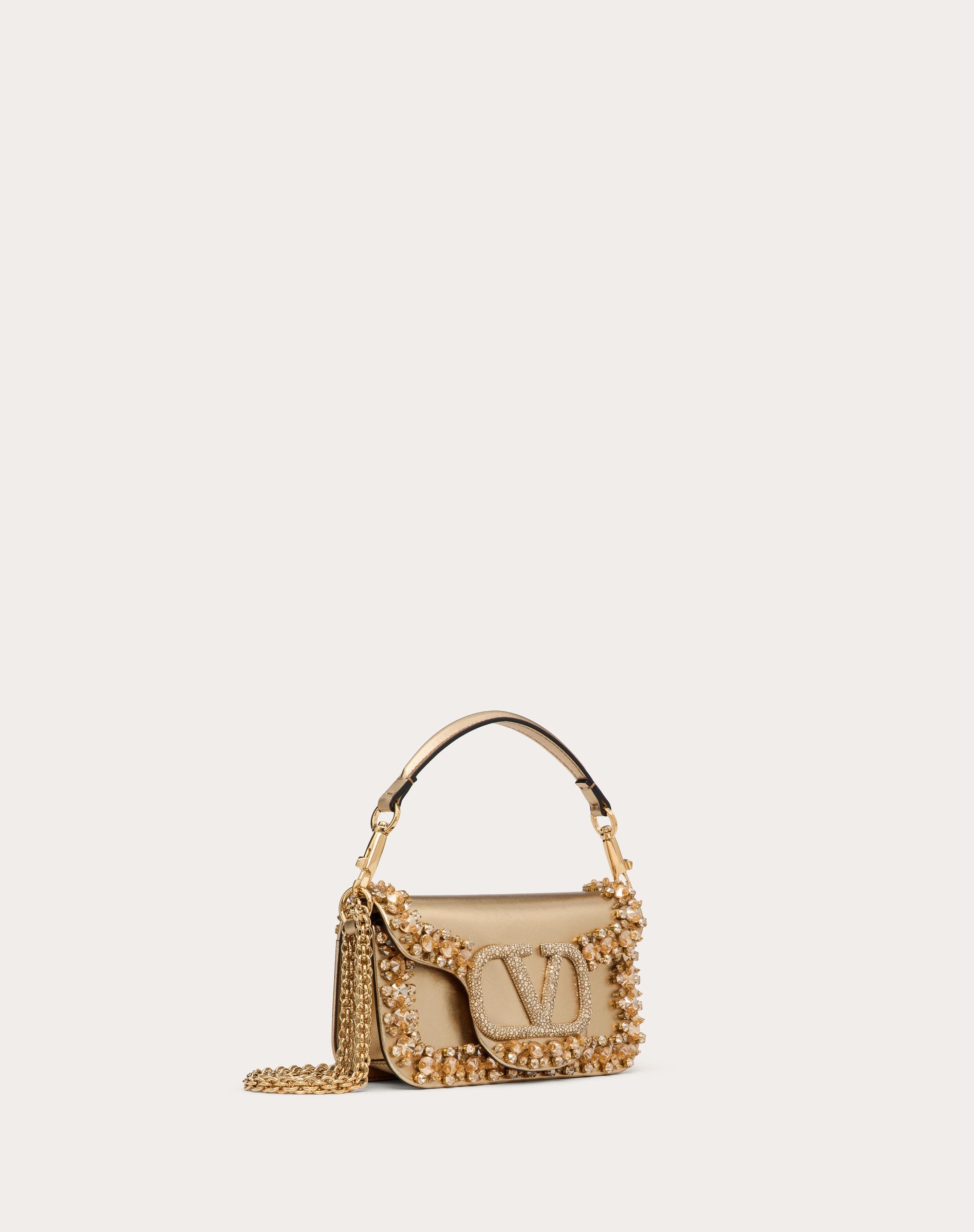 VALENTINO GARAVANI VALENTINO GARAVANI LOCÒ SMALL EMBROIDERED SHOULDER BAG - 3