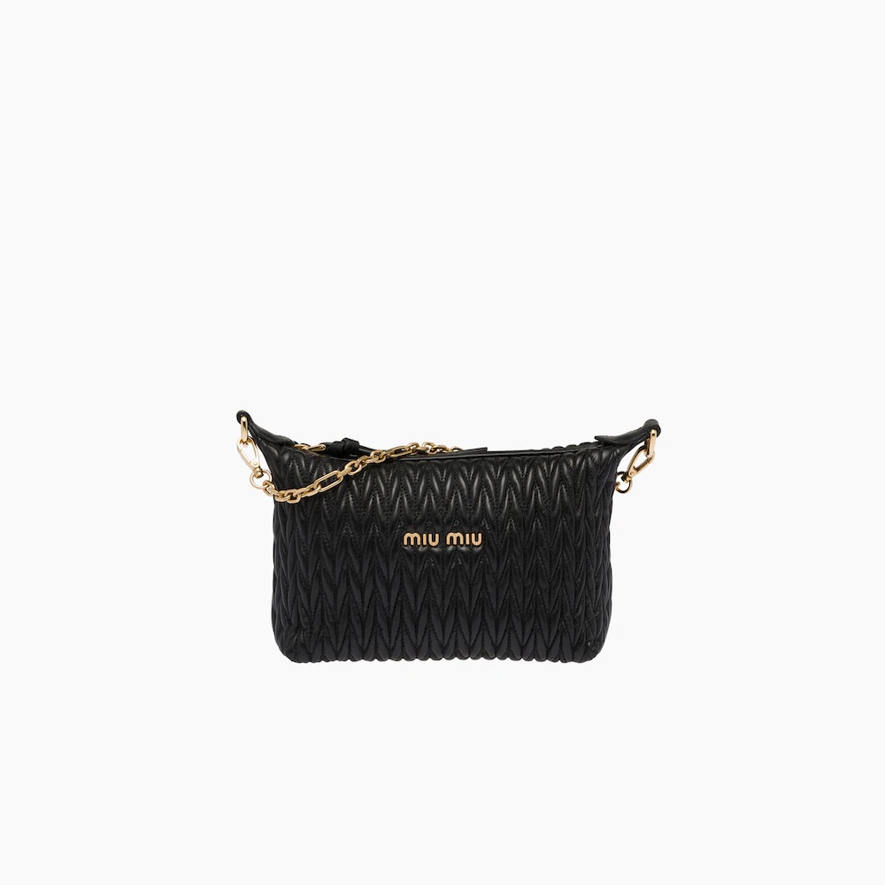 Miu Spirit matelassé leather mini bag - 1