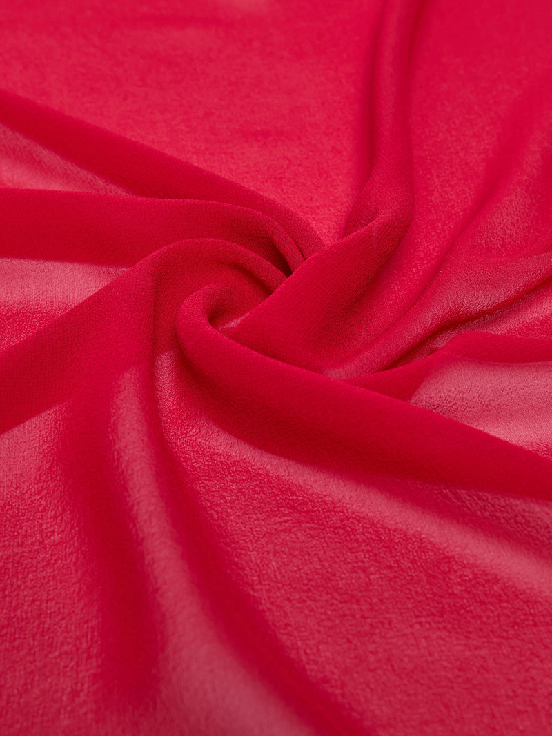 STARNA Silk georgette stole - GERANIUM 3